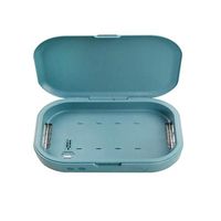 Exceart UV Box Portable Professional Ultrasonic Machine Jewelry Cleaner Instruments for Cleaning Rings Watches Eyeglasses Phone M as k Home Use (Blue)