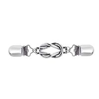 Meidexian888 Sweater Clips,Retro Simple Fashion Twisted Cardigan Sweater Clip Ladies Neckline Clip Brooch