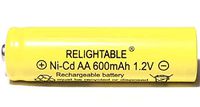 RELIGHTABLE 600mAh AA NiCd 1.2v Rechargeable Batteries Garden Solar Ni-Cd Light LED A (Pack of 20)