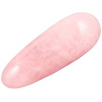 mookaitedeocr Rose Quartz Crystal Massage Wand for Acupuncture Therapy Pointed Stick Tretament, Gua Sha Scraping Tool Reiki Healing Stone