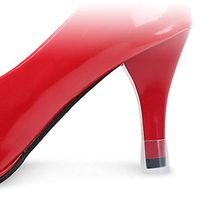 gLoaSublim High Heel Protectors,Clear Heel Protectors High Heeler Anti Slip Silicone Latin Stiletto Shoes Covers Clear S