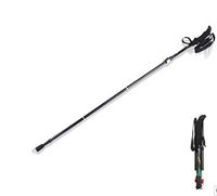 DDPP Portable Folding Outdoor Trekking Pole 7075 Aluminum Alloy Containing Four Storage Bags,Green