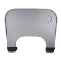 Exttlliy Portable Medical Wheelchair Tray Table Lap Trays with Cup Holder for Eating Reading (Gray)
