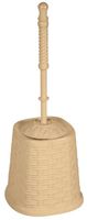 Wicker Free Standing Toilet Brush and Holder Color: Beige