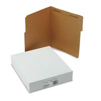 S J Paper S12531 S J Paper Reinforced Kraft Folders W/1 Fstnr, 1/3 Cut, Top Tab, LTR, BN, 50/Box
