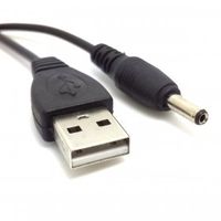 Toptekits USB 2.0 A TYPE MALE TO 3.5mm DC power Plug Barrel Connector 5v cable 80cm