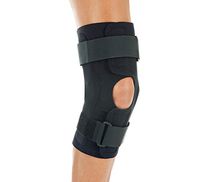 FitPro Wraparound Hinged Knee Stability Brace, XXXX-Large, Amazon Exclusive Brand, Black