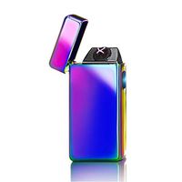 USB Lighter Dual Arc Rechargeable Flameless Windproof Electric Plasma