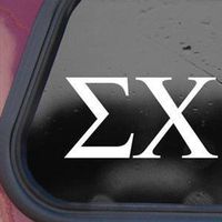 Sigma Chi - White Decal - 4" wide decal laptop tablet skateboard car windows sticke