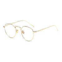 MINCL/Fashion Retro Round Progressive Multifocal Reading Glasses Vintge Adjustable Vision Eyewear (0ADD+100, gold)