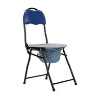 HSRG Folding Camp Toilet, Portable Potty Commode Chair - Comfort Chair Perfect for Pregnant Women, Elderly