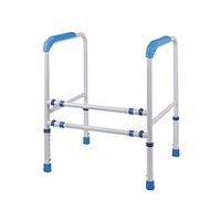 Toilet Handrails Stand Alone Toilet Rail Bathroom Safety Assist Frame Height-Adjustable Toilet Armrest Elderly Pregnant Women Toilet Safety Frames Rails