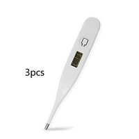 Oral Digital Thermometer, LCD Digital Oral Thermometer Fast Readings Waterproof Soft Probe,for Fever Infant Babies Kids Children Adults, Random Color.