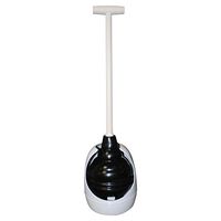 Korky 95-4A Beehive Max Universal Toilet Plunger and Holder - Fits all Old and New Toilets - Powerful Plunge - Easy Grip T-Handle - Made in USA