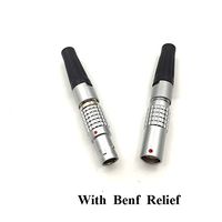 LEMO Connector FGG PHG 0B 2 3 4 5 6 7 9 Pin Male FGG Plug Female PHG Socket LEMO 0B FGG PHG 302 303 304 305 306 307 309 with Bend Relief 4 Pin
