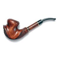 Pear Wood Hand Carved Tobacco Smoking Pipe DALI #2 Pouch