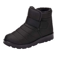 Womens Outdoor Boots,Ladies Waterproof Snow Booties Fur Lined Winter Warm Slip on Short Ankle Booties Sneakers Shoes