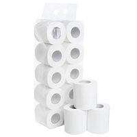 Ultra Smooth Soft Skin-Friendly Toilet Paper 4-Ply Standard Rolls Home Kitchen Toilet Tissue suit for Washroom Kitchen Restaurant Daily Use