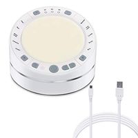 LED Light Baby Sleep White Noise Sound Machine with Headphone Jack Auto-Off Timer and Sound Recording,Sleep and Sound Therapy Soothing Sounds for Baby Adult Travel Home Office