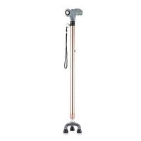 Crutches Old Walker Abandoned Lights Old Man's Walking Stick Three-Legged Crutches Fracture Walker Four Corners Folding Lights Thickened Old Man Crutches 12-Speed Adjustable,B