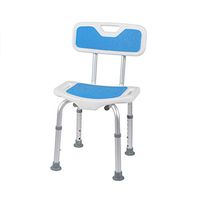 ZM&M Shower Chair Bath Bench WithBack Bariatric Bath Chair Supports Up to 136KG Shower Bench with Height Adjustable Legs