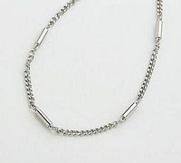 Super Chain Stainless Steel Magnetic Therapy Necklace, 20 Inch, Silver