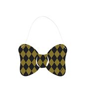 Silver and Gold Paper Bow Ties, 6ct