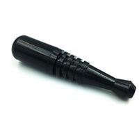 Portable Baseball Pipe with 5 Filters, 3 in 1 Cleaning Tool, Delicate Velvet Bag (Black)