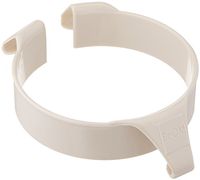 Sammons Preston Plastic Food Guard, Polycarbonate Clip On Plate Wall for Disabled, Elderly, and Handicapped, Reusable Spill Prevention Eating Aid for Scooping Food, One-Handed Use, Tremors, White