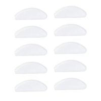 HEALLILY 10pcs Eyeglasses Nose Pads Adhesive Silicone Nose Pads Non-Slip Nosepads for Glasses Eyeglasses Sunglasses (White)