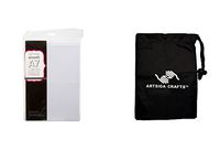 Darice DIY Crafts Supplies Stationery Blank Cards and Envelopes White 5 x 7 50 Piece (3 Pack) 1103 66 Bundle with 1 Artsiga Crafts Small Bag