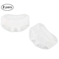 Metatarsal Pads White Ball of Foot Cushions for Women Sports Runner Comfortable Gel Foot Pads 2 Pairs