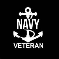 Chase Grace Studio US Navy Veteran Military Vinyl Decal Sticker|White|Cars Trucks Vans SUV Laptops Wall Art|6.5" X 4.75"|CGS333