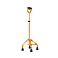 LTLHXM Adjustable Walking Stick Comfortable Handle Cane with Small 4 Leg Base Crutches Provides Extra Support and Stability Crutches Elderly Lightweight Walking Assisstant,71-91CM