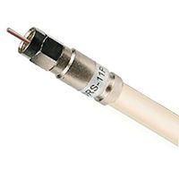 250ft WHITE COMMSCOPE RG-11 MADE IN USA Professional RG11 COAXIAL Cable 14AWG fire retardant commercial grade with RG11 compression fittings