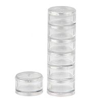 HaiSea Weekly Travel Pill Planner-Monthly Pill Organizer, Daily Month Pill Box-Separate AM/PM Compartments Colors Vary (White)