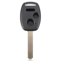 Replacement 3 Buttons Smart Key Shell Case Fob for Honda Ridgeline Civic Odyssey Fit CR-V (With chip holder) No Chip (Only Key shell)