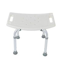 Medical Tool Assembly Spa Bathtub Adjustable Shower Chair for Elderly Handicap, 20×13×15-22Inch(White)