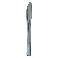 Hoffmaster 883252 Premium Cutlery, Silver Metallic Plastic Cutlery Knives 7.875 Inch, Box of 500