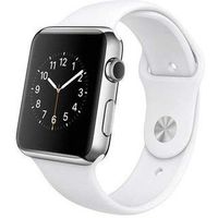 Apple Watch Series 1 Smartwatch (Silver (Stainless Steel) White Sport Band, 42 MM)(Renewed)