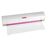 Plastic Wrap Dispenser Cutter, Refillable Food Freshness Dispenser Preservative Film Unwinding Cutting Foil And Wax Paper with Stainless Blade Fit for Wrap Film With Max Length 9.05",11.41",13.77"