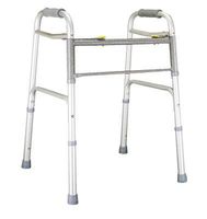 MediChoice Dual-Release Two Button/Folding Walker, Height Adjustable, Aluminum, Heavy Duty Bariatric 600 lbs Capacity (1 Each)