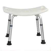 Bathing Aid Shower Stool Bath Stool Bathroom Seat Durable Aluminum for Elderly Disabled Pregnant Woman Universal Bath Seat Drive Lightweight Height Adjustable