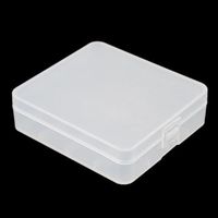 1PCS 4 x 18650 Plastic Transparent White Battery Case Holder Storage Box