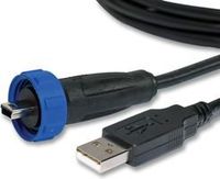 BULGIN PX0441/4M50 COMPUTER CABLE, MINI USB, 4.5M, BLACK