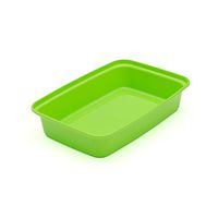 Cubeware CR-815G Reusable 38 Ounce Green Plastic Square Containers with Clear Vented Lids- Pack of 150, Microwave/Dishwasher/Freezer Safe, BPA Free and Leak Resistant