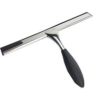 VideoPUP Stainless Steel Glass Squeegee,Shower Squeegee with Plastic Handle for Shower Door, Bathroom, Window and Car Glass