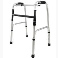 Disabled Walker, Elderly Walking Frame Aluminum Alloy Material, Adult Walker Non-Slip Handle, Suitable for People with Mobility Obstacles,A