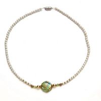 Peridot Magnetic Therapy Necklace 18"
