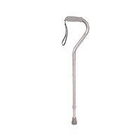 Drive Medical Foam Grip Offset Handle Silver Walking Cane, Silver